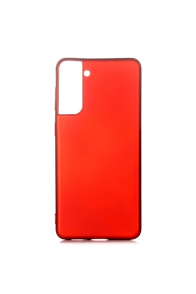 Coverzone Galaxy S21 Uyumlu Ultra Kılıf Premier Silikon Arka Kapak Kılıf Kırmızı ürün görseli 1