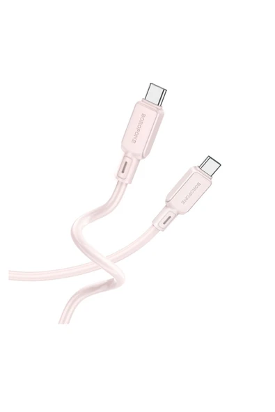 Borofone Şarj Kablo 60W Type-C to Type-C Hızlı Şarj ve Data Kablosu Uzunluk 1 Metre USB-C to USB-C BX94 ürün görseli 1