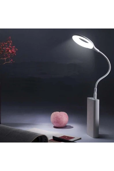 Coverzone İngilizce Ses Komut Özellikli USB Gece Lambası Esnek Kaz Boyunlu Akıllı LED Okuma Lambası LK50 ürün görseli 1