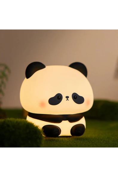 Coverzone Yumuşak Silikon Panda Mini Gece Lambası Dekoratif Işık Derecesi Ayarlanabilir 8cm x 9cm | 153 ürün görseli 1