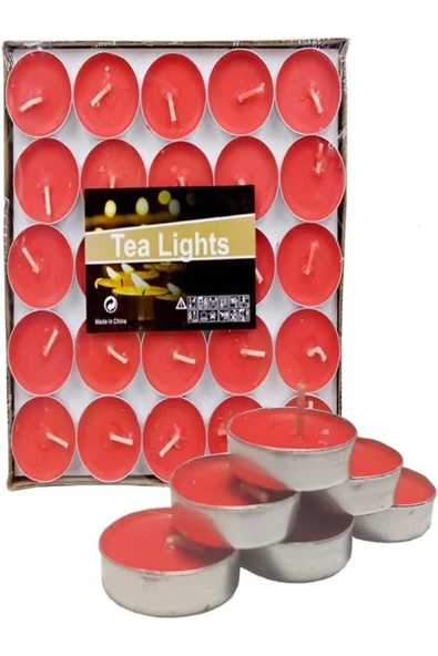 Coverzone Daire Şekilli Mum 50 Adet Dekoratif Aşk Kalp Mumları Kokulu Mumlar Seti 3.8x3.8x1cm ürün görseli 1