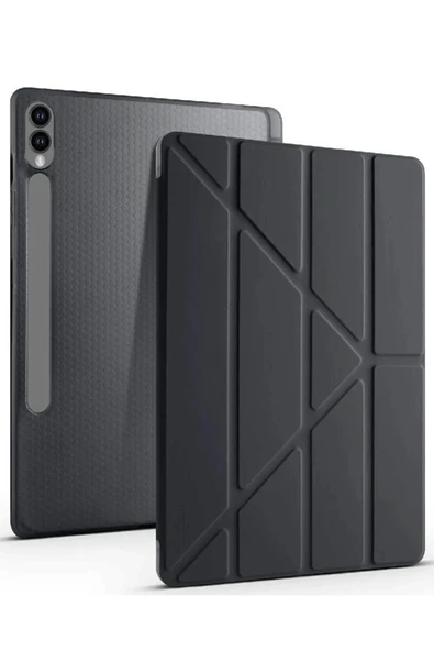 Coverzone Galaxy X610 Tab S9 FE Plus ile uyumlu 12.4 Kılıf Kalem Koyma Bölmeli Standlı Attravtive Smart Cover ürün görseli 1