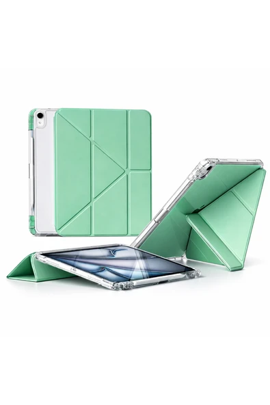 Coverzone iPad Pro 13 inç İle Uyumlu Kalemlikli Ayrılabilen Stand Olabilen Tablet Kılıfı Cp-2 Yeşil ürün görseli 1