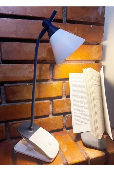 Coverzone Klipsli Dokunmatik Ayarlanabili Led Işık Masa Lambası 40cm Beyaz ürün görseli 1