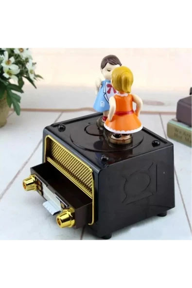 Coverzone Öpüşen Çift Müzik Kutusu, Nostaljik Radyo Müzik Kutusu, Radyo Müzik Kutusu, Romantik Müzik Kutusu ürün görseli 1