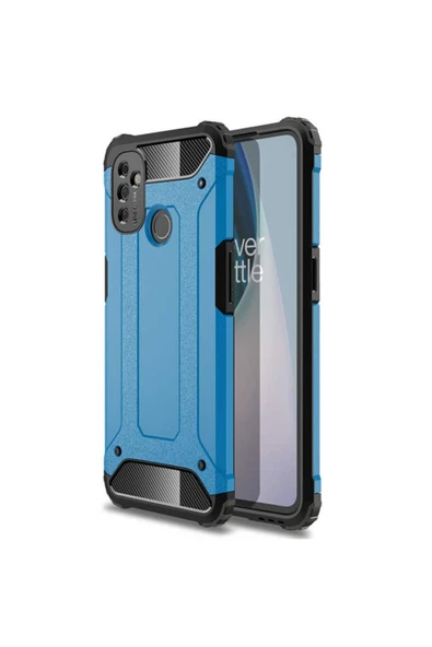 Coverzone One Plus Nord N100 Uyumlu Mavi Silikon Kılıf ürün görseli 1