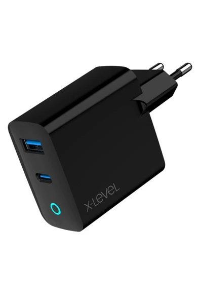 X-Level X-chargersuperbmax 3a Pd 45w Type-c & Usb-a Port Ultra Hızlı Şarj Aleti - Gan Teknolojili ürün görseli 1