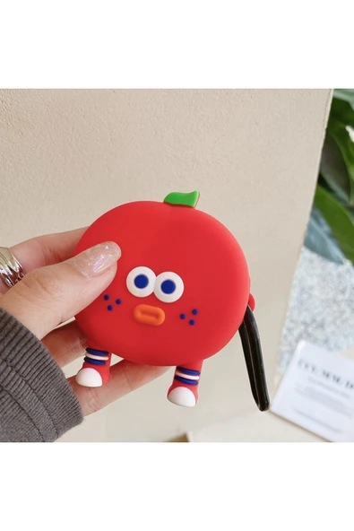 Coverzone Samsung Galaxy Buds Live Ile Uyumlu Karakter Görünümlü Cartoon Kılıf Tomato ürün görseli 1