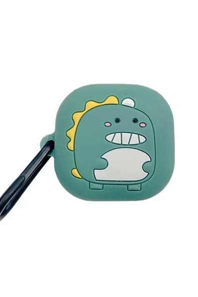 Coverzone Samsung Galaxy Buds Live Ile Uyumlu Karakter Görünümlü Cartoon Kılıf Green Monster ürün görseli 1