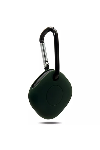 Coverzone Samsung Galaxy Smarttag Ile Uyumlu Kancalı Silikon Koruma Şık Ve Ergonomik Tasarım Kılıf Koyu Yeşil ürün görseli 1