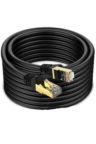 Coverzone 10gbps 1.5 Metre Network Kablosu Cat 7 Siyah Renk Narita Ağ Kablosu ürün görseli 1