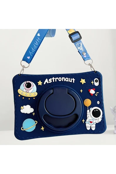 Coverzone Huawei MatePad Air Uyumlu Kılıf 360 Döner Stand Askılı Kalem Yuvalı Astronot ürün görseli 1