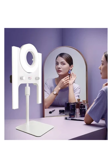 Coverzone Vlog Çekim Işığı Taşınabilir Yayıncı Aydınlatması Renk Sıcaklığı Ayarlanabilir Mini Led MM3820 ürün görseli 1