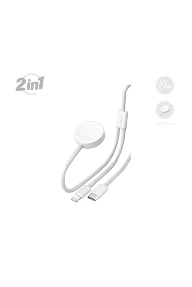 X-Level X-golink 2 In 1 Kablosuz Manyetik Şarj Cihazı Type-c - Lightning Şarj Ve Data Kablosu Xlevel ürün görseli 1