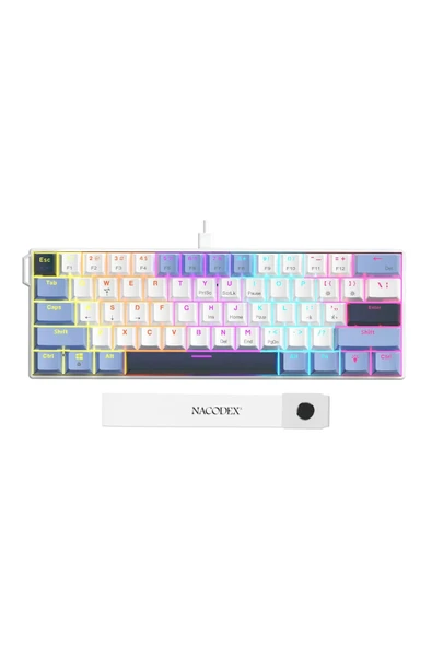 Coverzone AJAZZ NK61 | 61 Tuş Mekanik Gaming RGB Hot Swap Red Switch Type-C USB Oyuncu Klavye ürün görseli 1