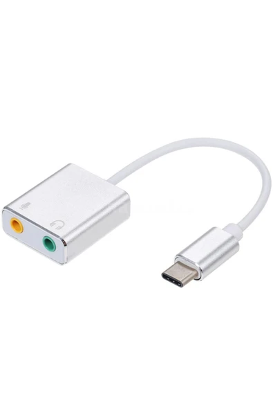 Coverzone Mikrofon Ve Kulaklık Çevirici 7.1 Dönüştürücü 2in1 Type-c Den ürün görseli 1