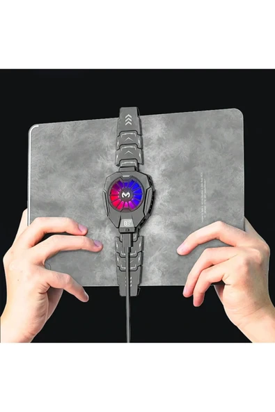 Coverzone İpad Uyumlu Kablolu Tablet Soğutucu Fan Professional Gamer Oyuncu Radyatör Şok Soğutma Fanı Dl05 ürün görseli 1