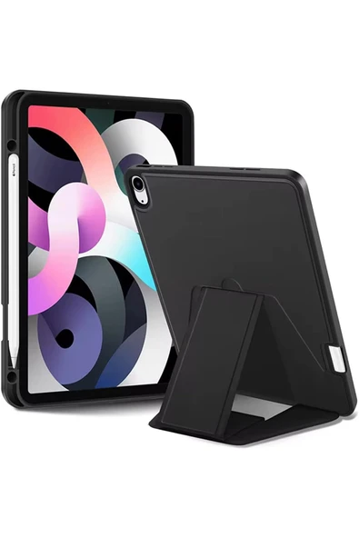 Coverzone Galaxy Tab A9 SM-X110 ile uyumlu Kılıf Lüks Kadife İç Kaplamalı Suni Deri, Mıknatıslı V- Stand ürün görseli 1