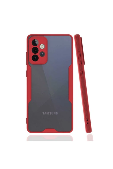 Coverzone Galaxy A32 4g Renkli Kenar Perfe Tpu Silikon Kılıf Kırmızı ürün görseli 1