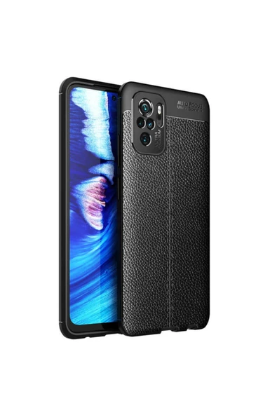 Coverzone Xiaomi Redmi Note 10 Uyumlu Niss Silikon Deri Görünümlü Kılıf ürün görseli 1
