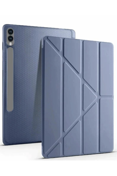 Coverzone Galaxy X610 Tab S9 FE Plus ile uyumlu 12.4 Kılıf Kalem Koyma Bölmeli Standlı Attravtive Smart Cover ürün görseli 1
