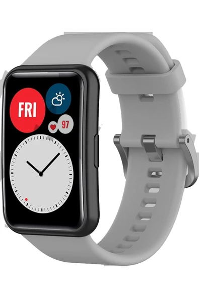 Coverzone Huawei Watch Fit 2 Ile Uyumlu Saat Kayışı Uyumlu Spor Saat Kontrast Renkli Lagniappe Silikon Kordon ürün görseli 1