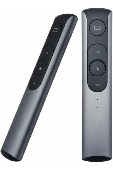 Coverzone Kablosuz Sunum Kumandası V91, 2.4 GHz Wireless Presenter, Göstergeli, USB 1.1/2.0 Alıcılı, 30 Metreye Kadar Kontrol Mesafesi, Windows Mac OS Android Uyumlu (ZR1224 - Siyah) ürün görseli 1