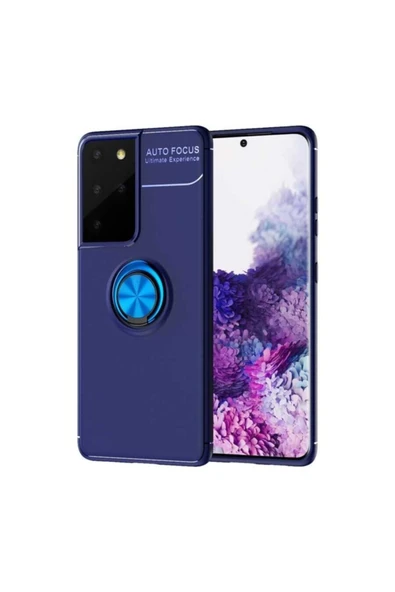 Coverzone Galaxy S21 Ultra Novel Silikon Kılıf Mavi ürün görseli 1