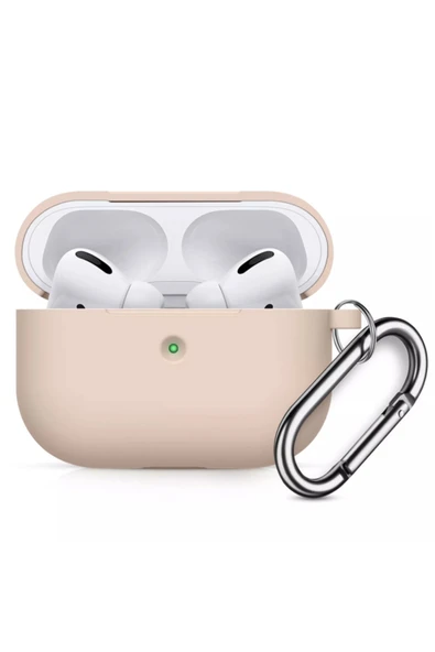 Coverzone 3  Kulaklık Koruyucu Mdl02 Anahtarlıklı Silikon Kapak Kılıf Kum Pembe ürün görseli 1