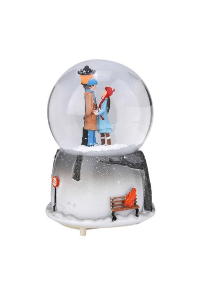 Coverzone Rgb Işıklı Müzikli Mini Boy Kar Küresi No-44 ürün görseli 1