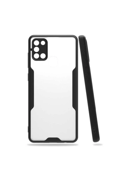 Coverzone Galaxy A51 Renkli Kenar Perfe Tpu Silikon Kılıf Siyah ürün görseli 1