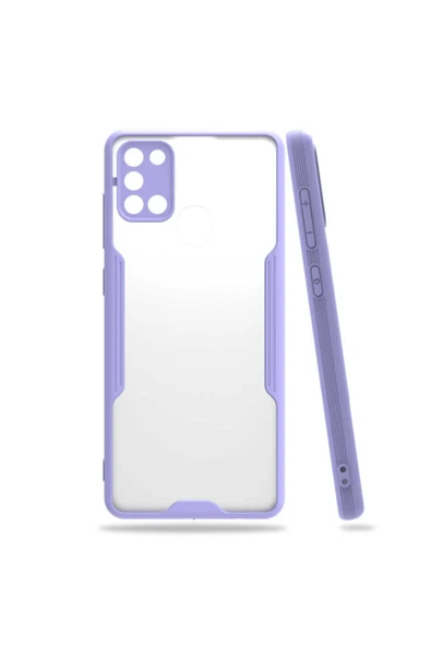 Coverzone Galaxy A51 Renkli Kenar Perfe Tpu Silikon Kılıf Mor ürün görseli 1
