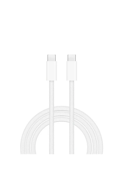 Coverzone Type - C to Type C Hızlı Şarj ve Data Kablo iPhone 15 Uyumlu USB-C to USB-C Uyumlu 1 Metre ürün görseli 1