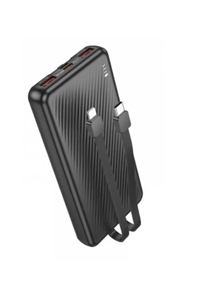 Borofone 10000mAh PD20W 22.5W QC3.0 37Wh Dahili Kablolu Powerbank iPhone ile Uyumlu Şarj Led Gösterli BJ57 ürün görseli 1