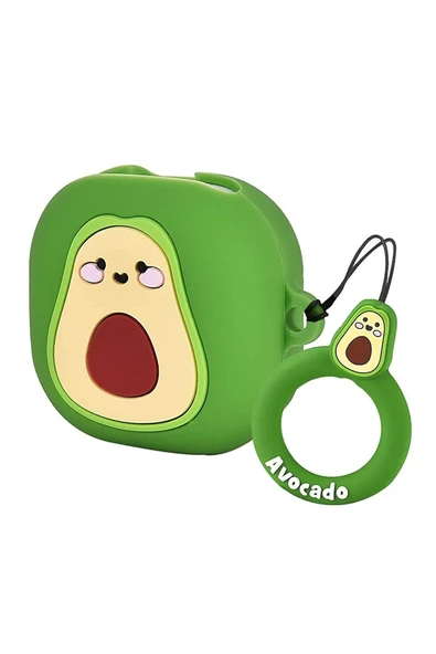 Coverzone Uyumlu Galaxy Buds Pro 2 Ile Uyumlu Karakter Görünümlü Cartoon Kılıf Avakado ürün görseli 1