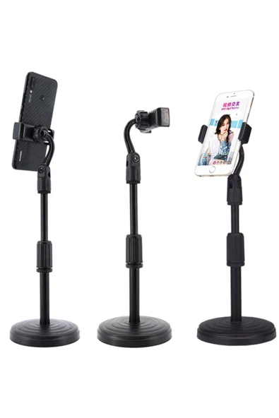 Coverzone Çok Amaçlı 180&360 Derece Dönebilen Yuvarlak Taban Max 36cm Telefon Tutucu Standı ürün görseli 1