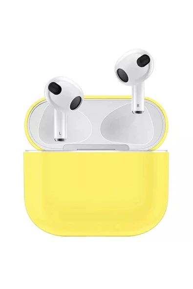 Coverzone 3 Kulaklık Koruyucu Mdl04 Ince Silikon Slim Kapak Kılıf Sarı ürün görseli 1