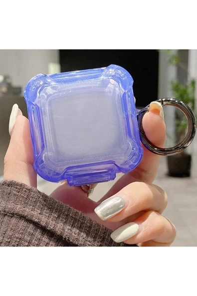 Coverzone Galaxy Buds 2 Pro ile uyumlu Transparan Şeffaf Renkli Forever Kancalı Sert Koruma Kirden Koruyan ürün görseli 1