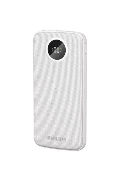 Philips PowerBank 10000 mAh 3.7V,3 Port, 22.5W Hızlı Şarj, USB-C ve 2x USB-A, Korumalı Şarj, DLP7712 ürün görseli 1