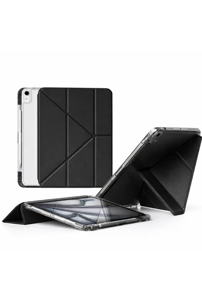 Coverzone iPad Air 13 inç İle Uyumlu Kalemlikli Ayrılabilen Stand Olabilen Tablet Kılıfı Cp-2 Siyah ürün görseli 1
