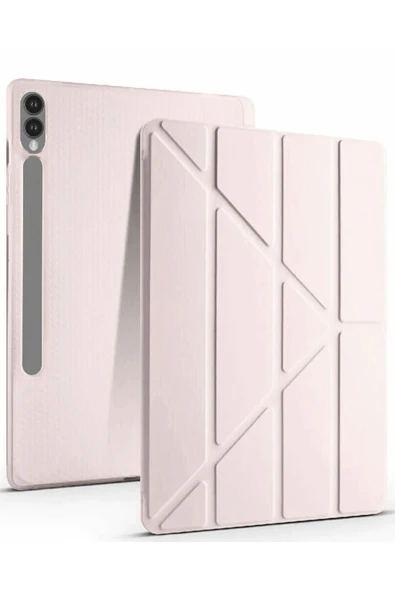 Coverzone Galaxy X610 Tab S9 FE Plus ile uyumlu 12.4 Kılıf Kalem Koyma Bölmeli Standlı Attravtive Smart Cover ürün görseli 1