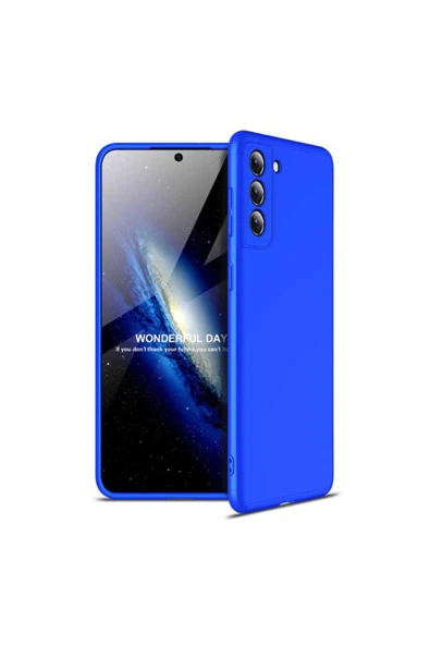 Coverzone Galaxy S21 Plus Kılıf Soft Hard Koruma Ays Mavi ürün görseli 1