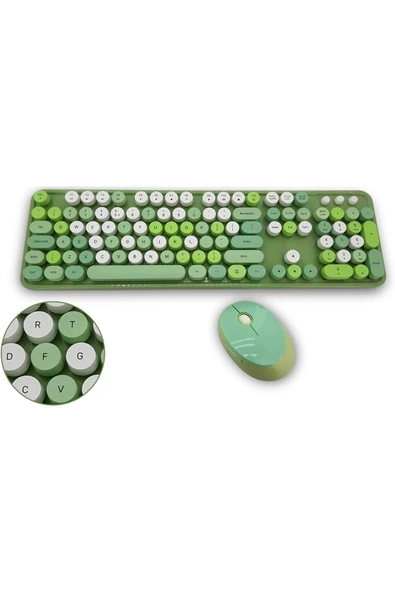 Mofii Kablosuz Klavye Ve Mouse Fare Set 104 Tuşlu Pc Notebook Uyumlu 136mm X 445mm Zr513 ürün görseli 1