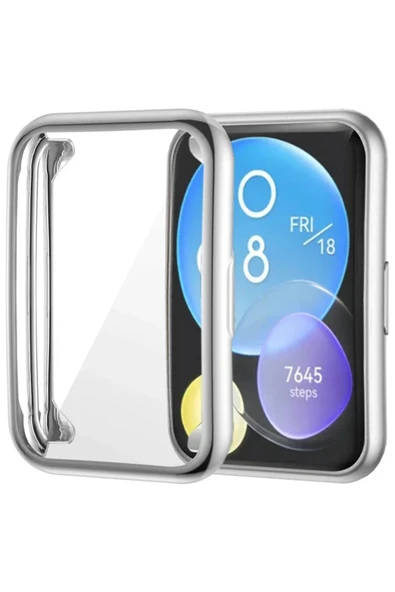 Coverzone Huawei Watch Fit 2 Ile Uyumlu Tpu Çerçeveli Tam Kapatan Ekran Koruyucu Çerçeve Kılıf ürün görseli 1