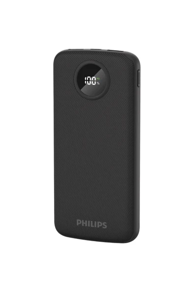 Philips PowerBank 10000 mAh 3.7V,3 Port, 22.5W Hızlı Şarj, USB-C ve 2x USB-A, Korumalı Şarj, DLP7712 ürün görseli 1