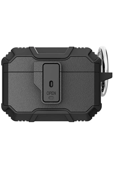 Coverzone Pro Ile  Kılıf Kulaklık Koruyucu Çengelli Airbag Panoply Siyah ürün görseli 1