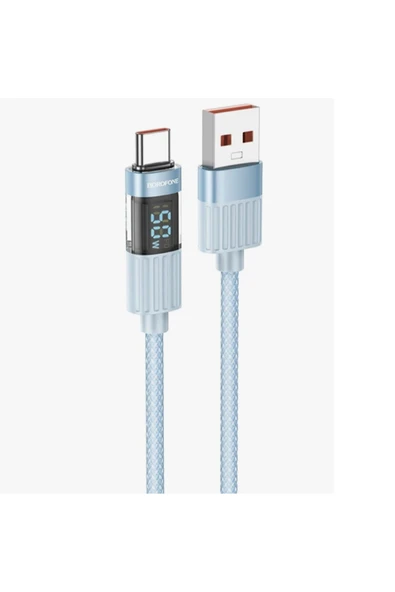 Borofone iPhone ile Uyumlu 5.0A Şarj ve Data Kablo USB to Type-C - 1.2 Metre - BU46 ürün görseli 1