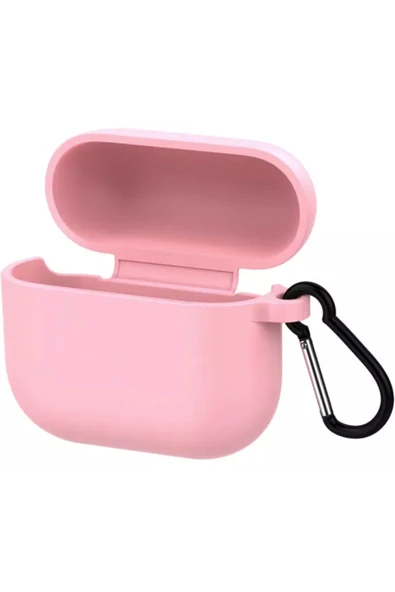 Coverzone Aırpod-s 3 Kulaklık Koruyucu Mdl01 Anahtarlıklı Silikon Kapak Kılıf Pembe ürün görseli 1