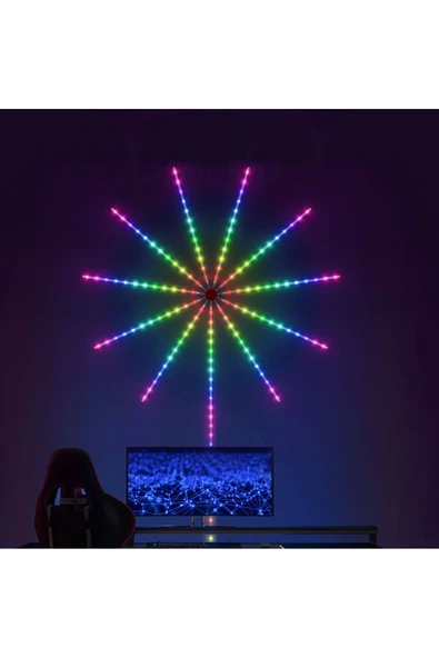 Coverzone Led Yanar Söner Aydınlatma Renkli Led Işık Doğum Günleri Yılbaşı Kutlama Salon Oturma Odası YH24S ürün görseli 1