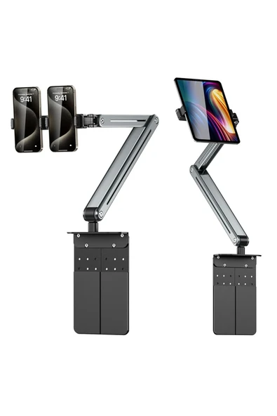 Coverzone Tablet ve Telefon Tutucu 12.9 inçe Kadar Uyumlu, 3 Eklemli, 360° Ayarlanabilir Stand ürün görseli 1